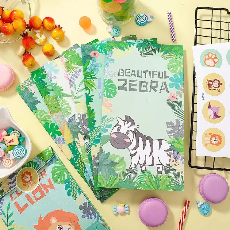Paper Party Bag | Jungle Animal | 12 Pcs
