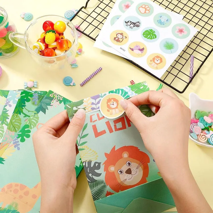 Paper Party Bag | Jungle Animal | 12 Pcs