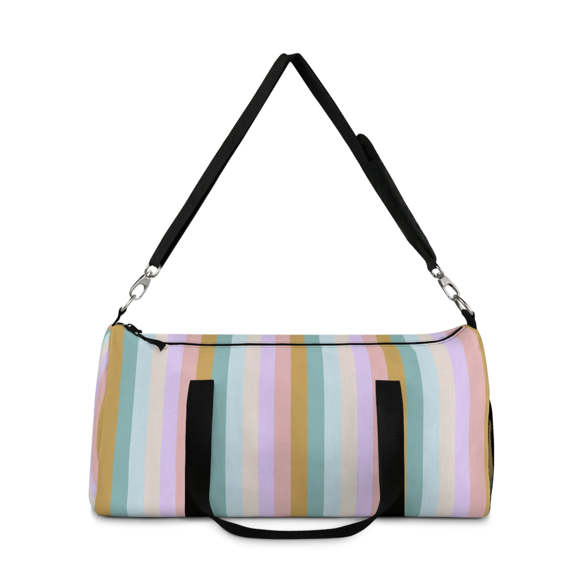 Pastel Rainbo Stripe Duffel Bag