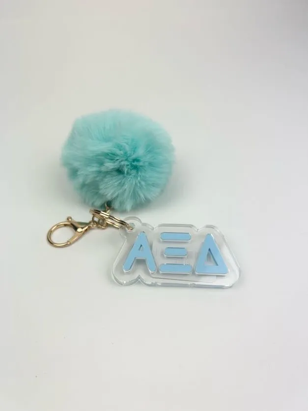 PomPom Acrylic Keychain