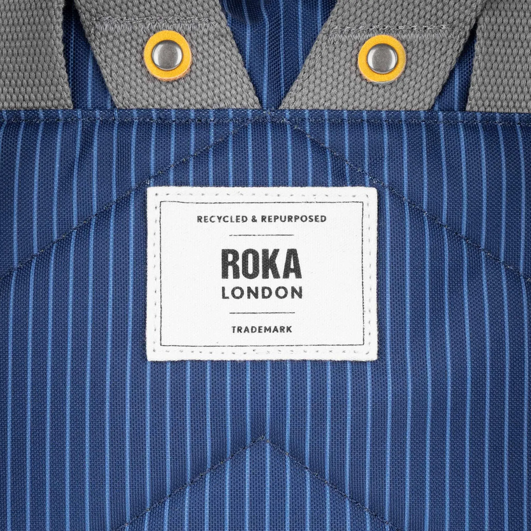 ROKA Canfield B Recycled Canvas Roll-top Backpack – Denim Dark Wash