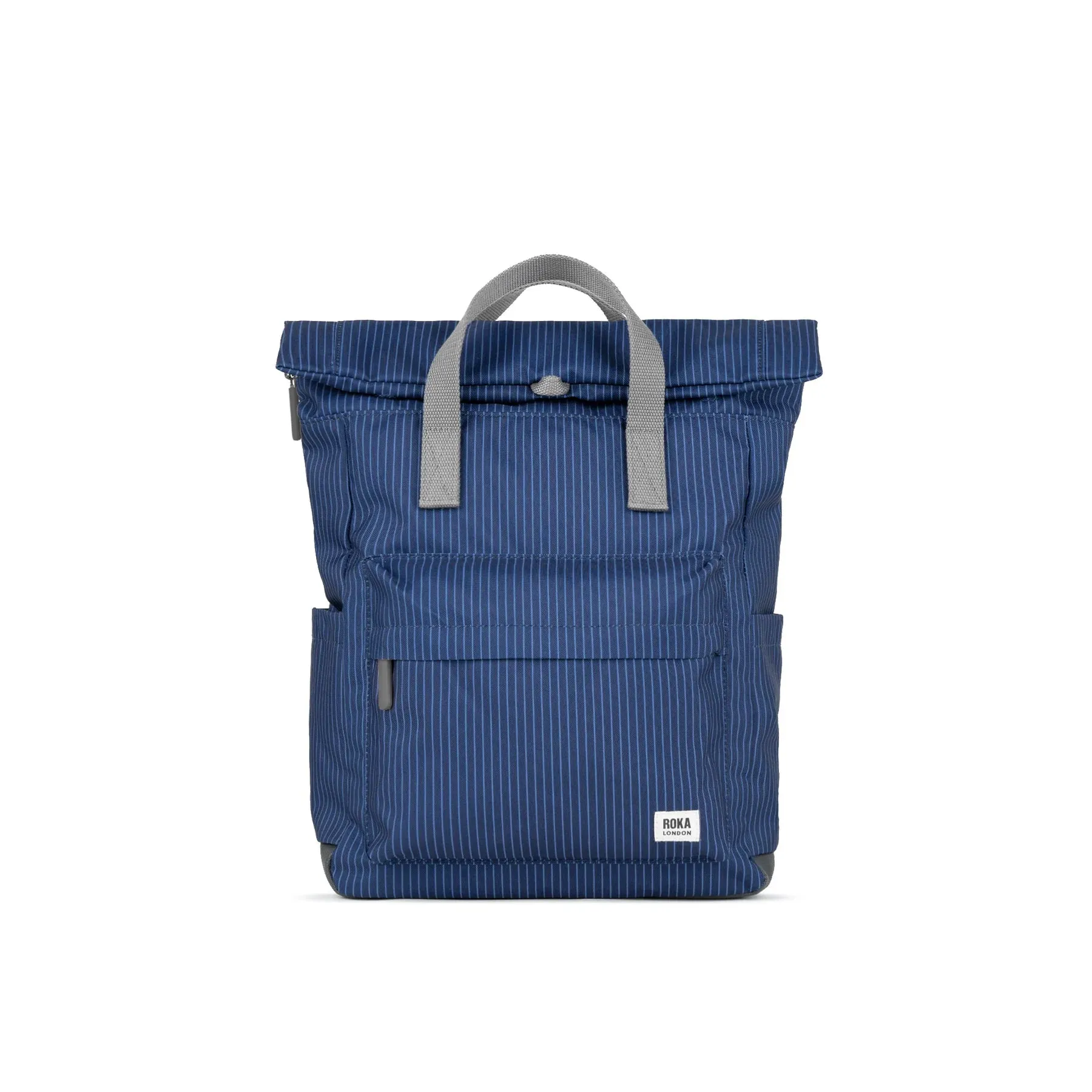 ROKA Canfield B Recycled Canvas Roll-top Backpack – Denim Dark Wash