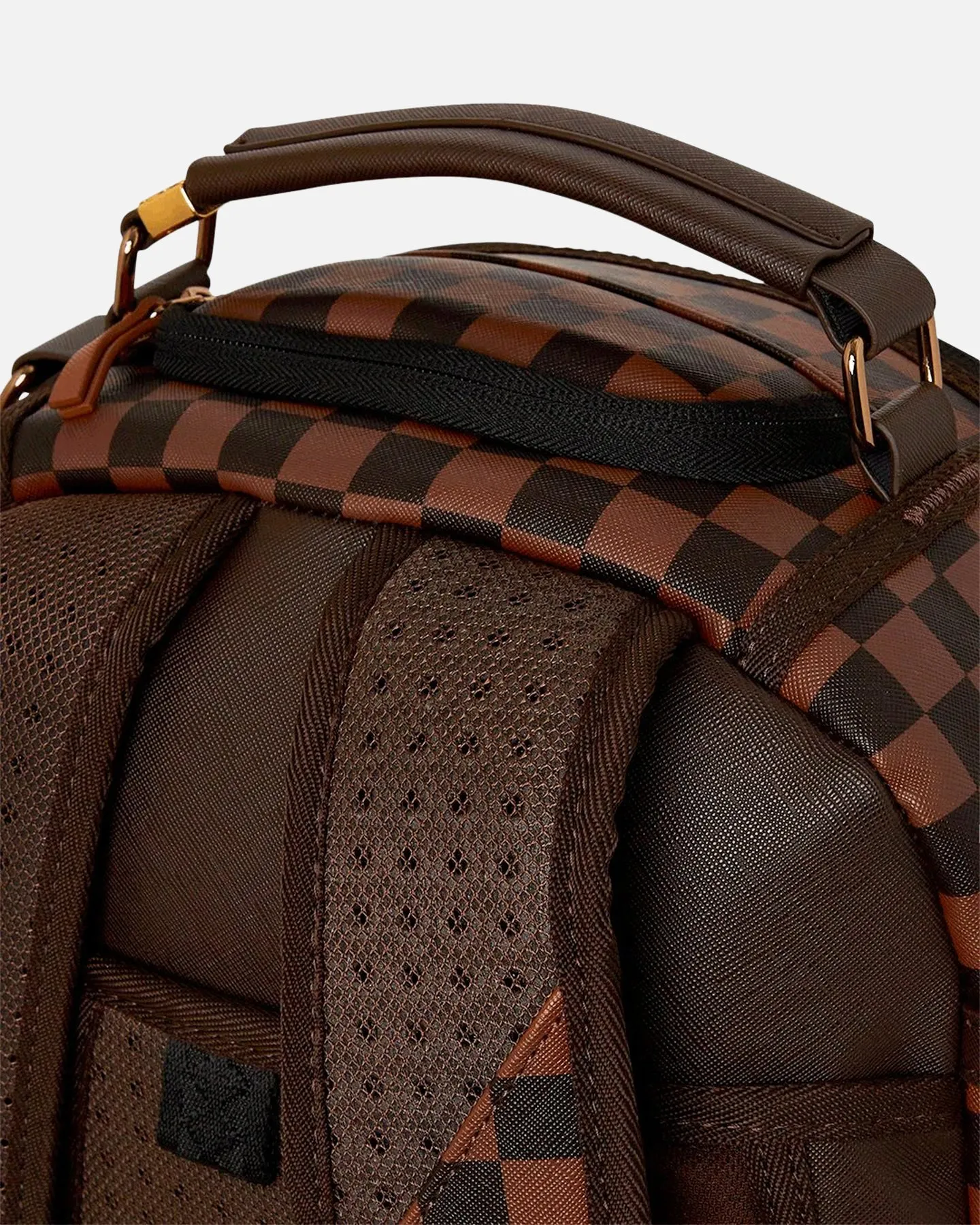 Sprayground Brown Checkered Special Ops Backpack Brown