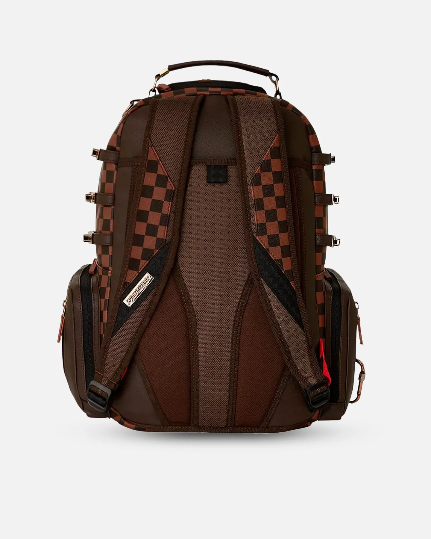 Sprayground Brown Checkered Special Ops Backpack Brown