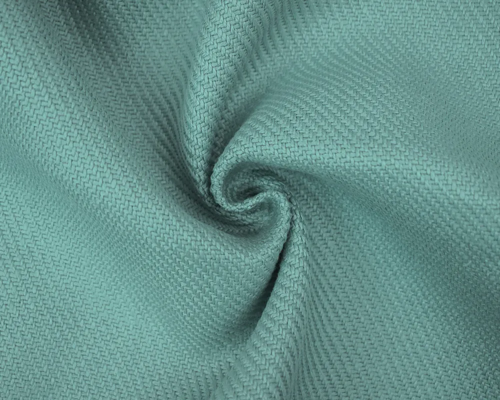 Teal Moygashel Twill Irish Linen Solid Woven Home Decorating Fabric