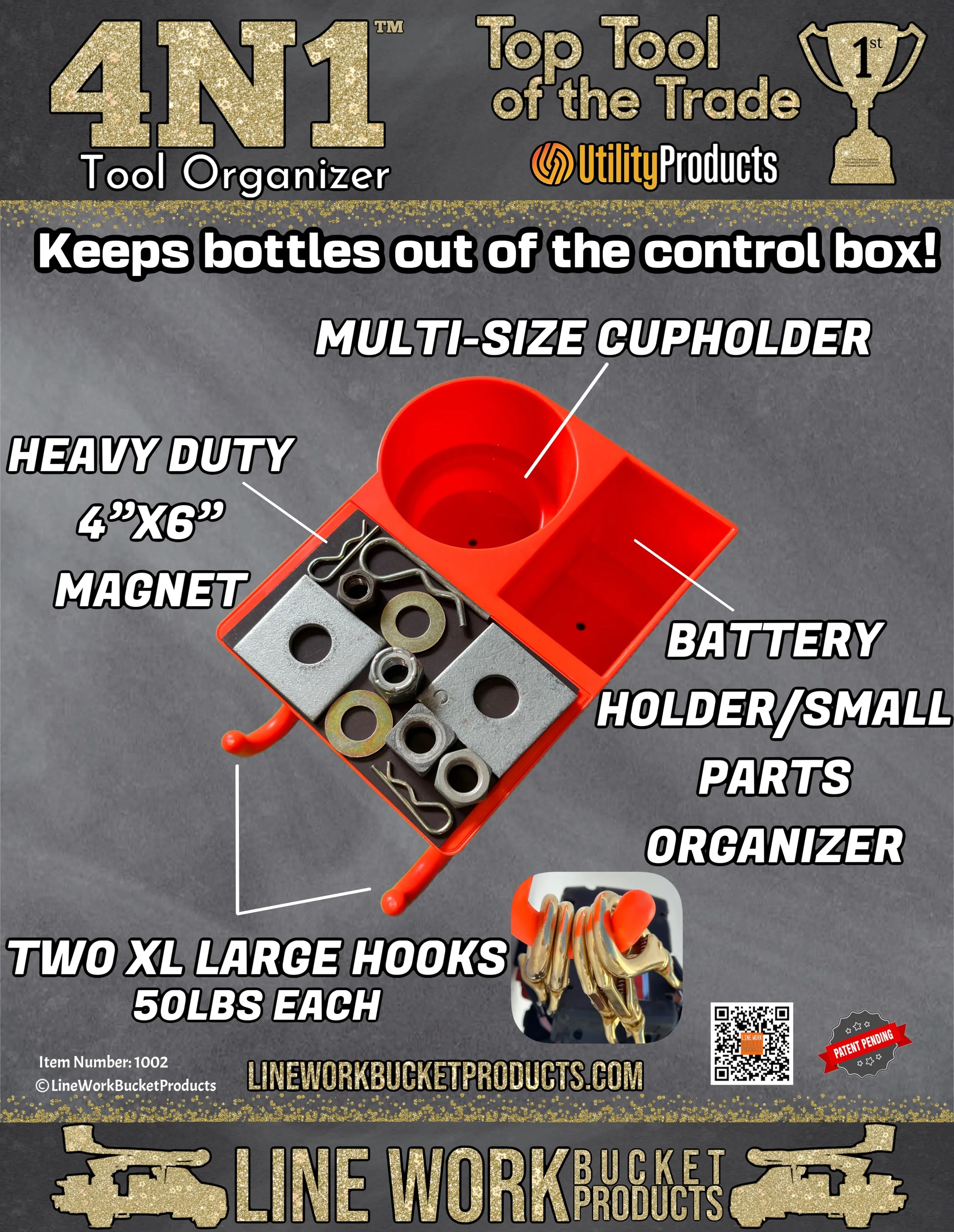 The 4N1 Tool Organizer with Magnet