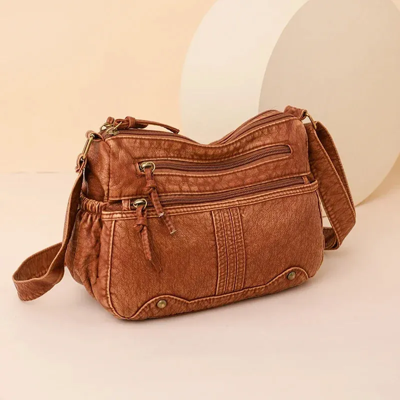 Uniwim Imitation Denim Waterproof Fabric Versatile Shoulder Bags Zipper Women's Crossbody Bags on Sale 2024 High Quality Large Capacity