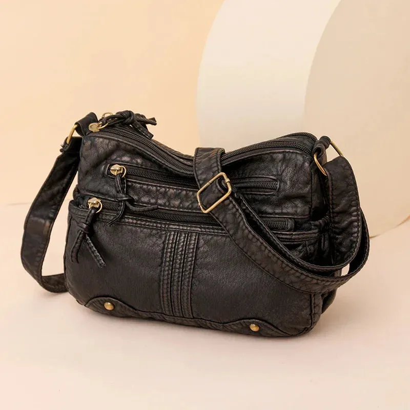 Uniwim Imitation Denim Waterproof Fabric Versatile Shoulder Bags Zipper Women's Crossbody Bags on Sale 2024 High Quality Large Capacity
