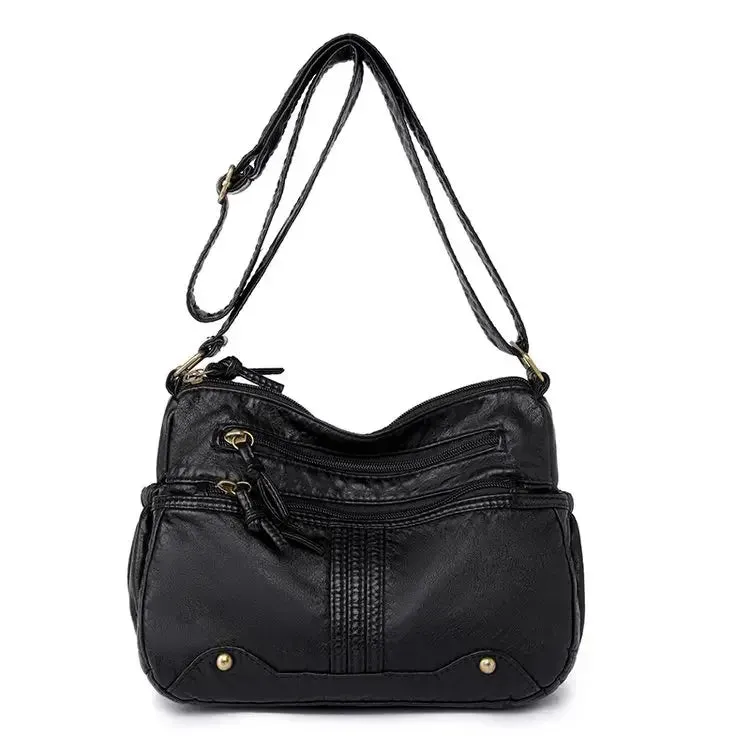 Uniwim Imitation Denim Waterproof Fabric Versatile Shoulder Bags Zipper Women's Crossbody Bags on Sale 2024 High Quality Large Capacity