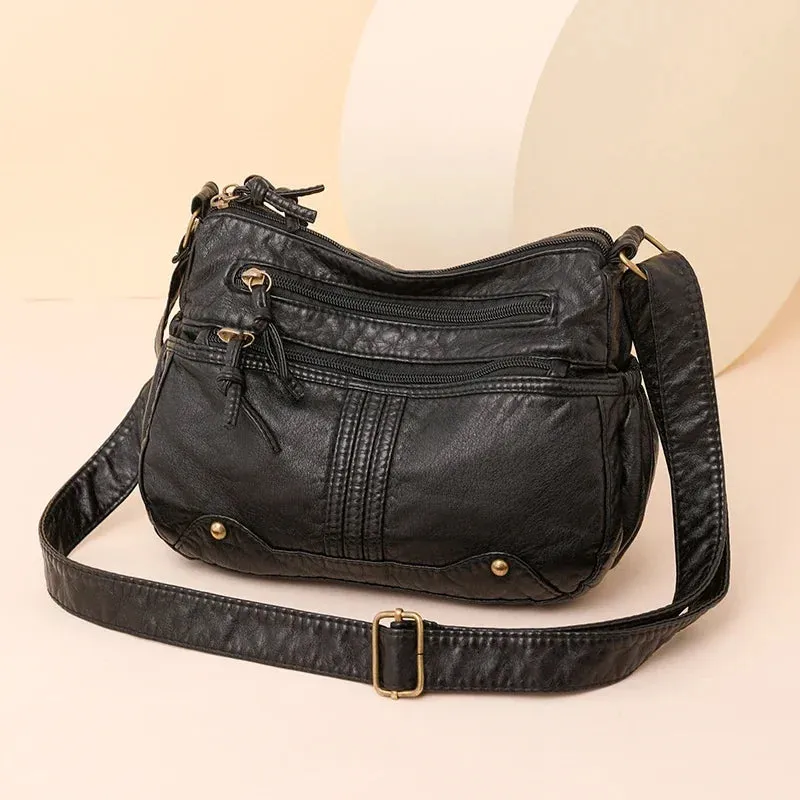 Uniwim Imitation Denim Waterproof Fabric Versatile Shoulder Bags Zipper Women's Crossbody Bags on Sale 2024 High Quality Large Capacity